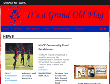 Tablet Screenshot of northhobartcc.com